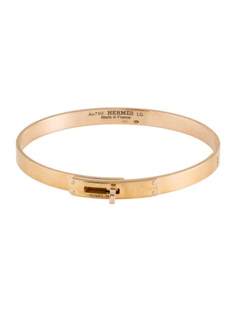 Hermès 18K Diamond Kelly Bangle