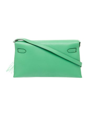 Hermès 2023 Chevre Ostrich Feather Kelly Elan Folies