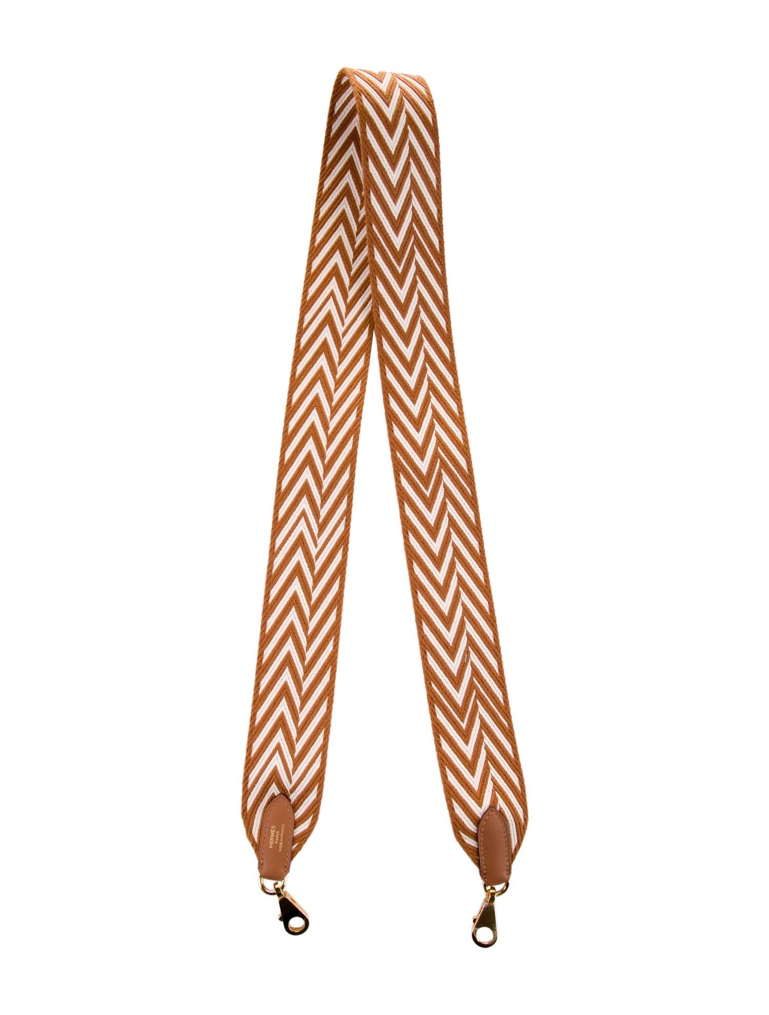 Hermès Swift & Toile Sangle Zigzag 50 MM Bag Strap