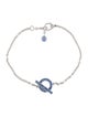Hermès 18K Sapphire Finesse Charm Bracelet