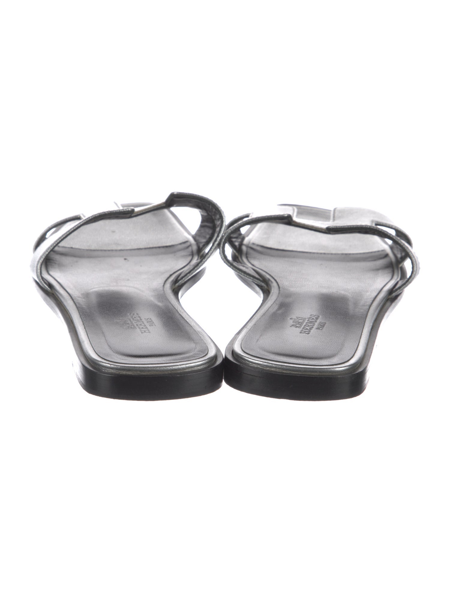 Hermès Leather Slides