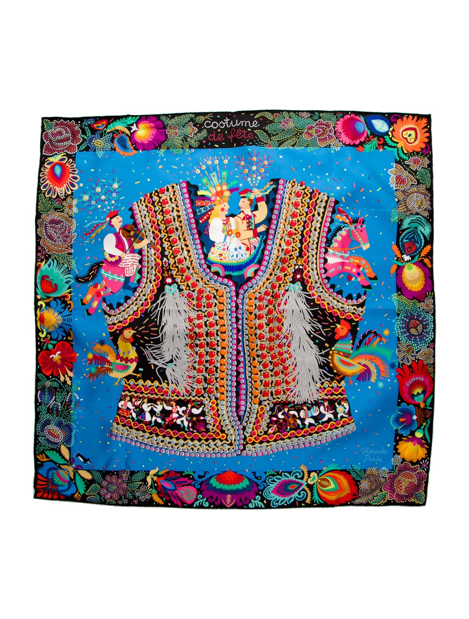 Hermès Costume de Fete Silk Scarf