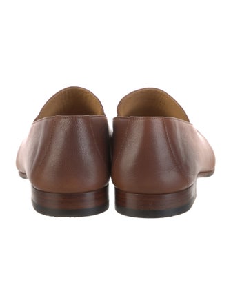 Hermès H Logo Leather Loafers
