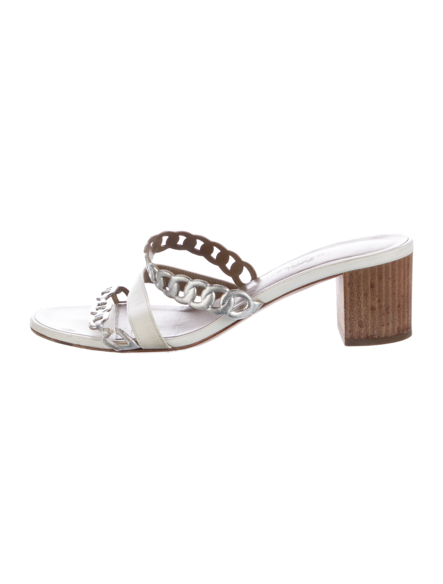 Hermès Ajaccio Leather Slides