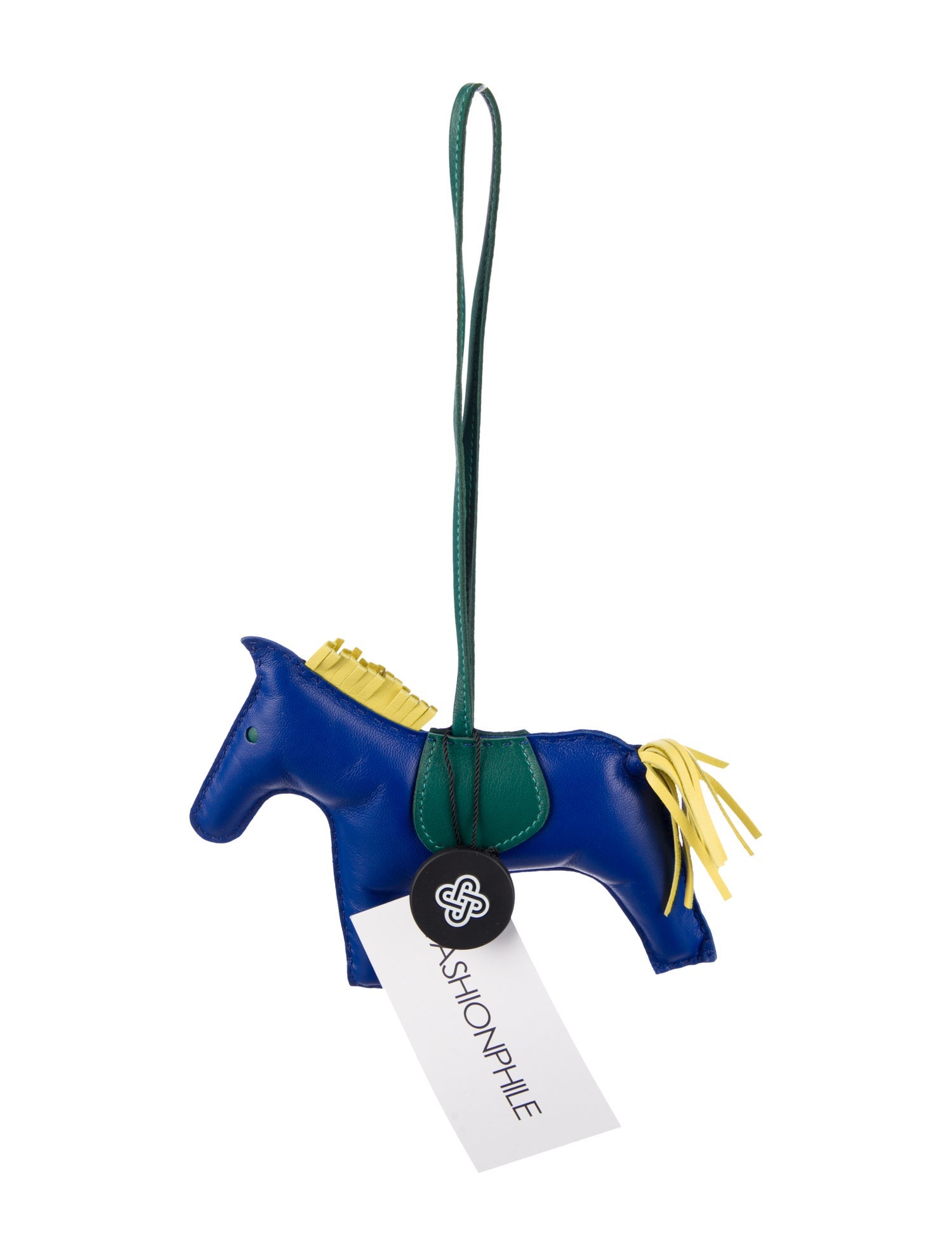 Hermès Milo Lambskin Grigri Rodeo Horse Bag Charm GM