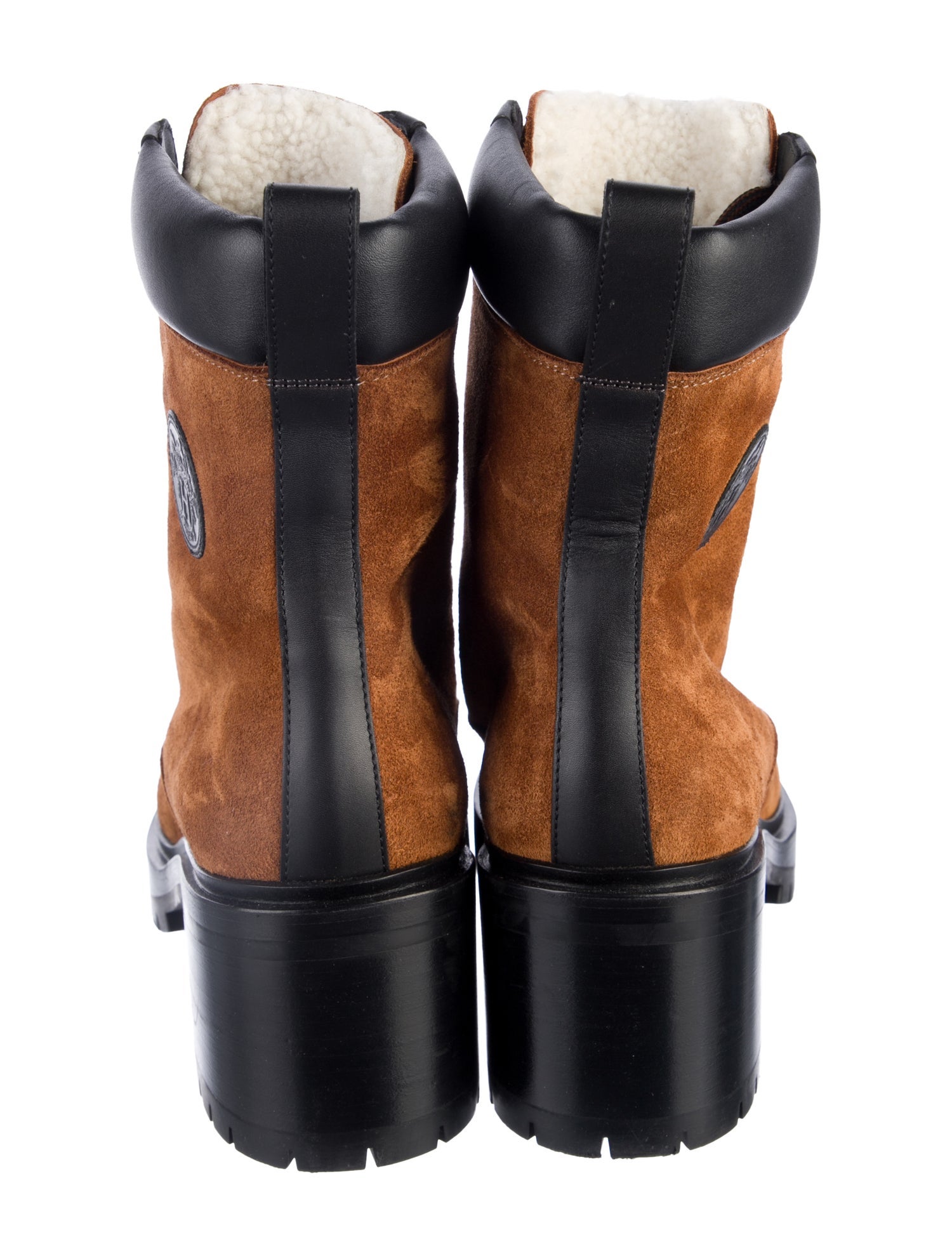 Hermès Bridge Combat Suede Combat Boots