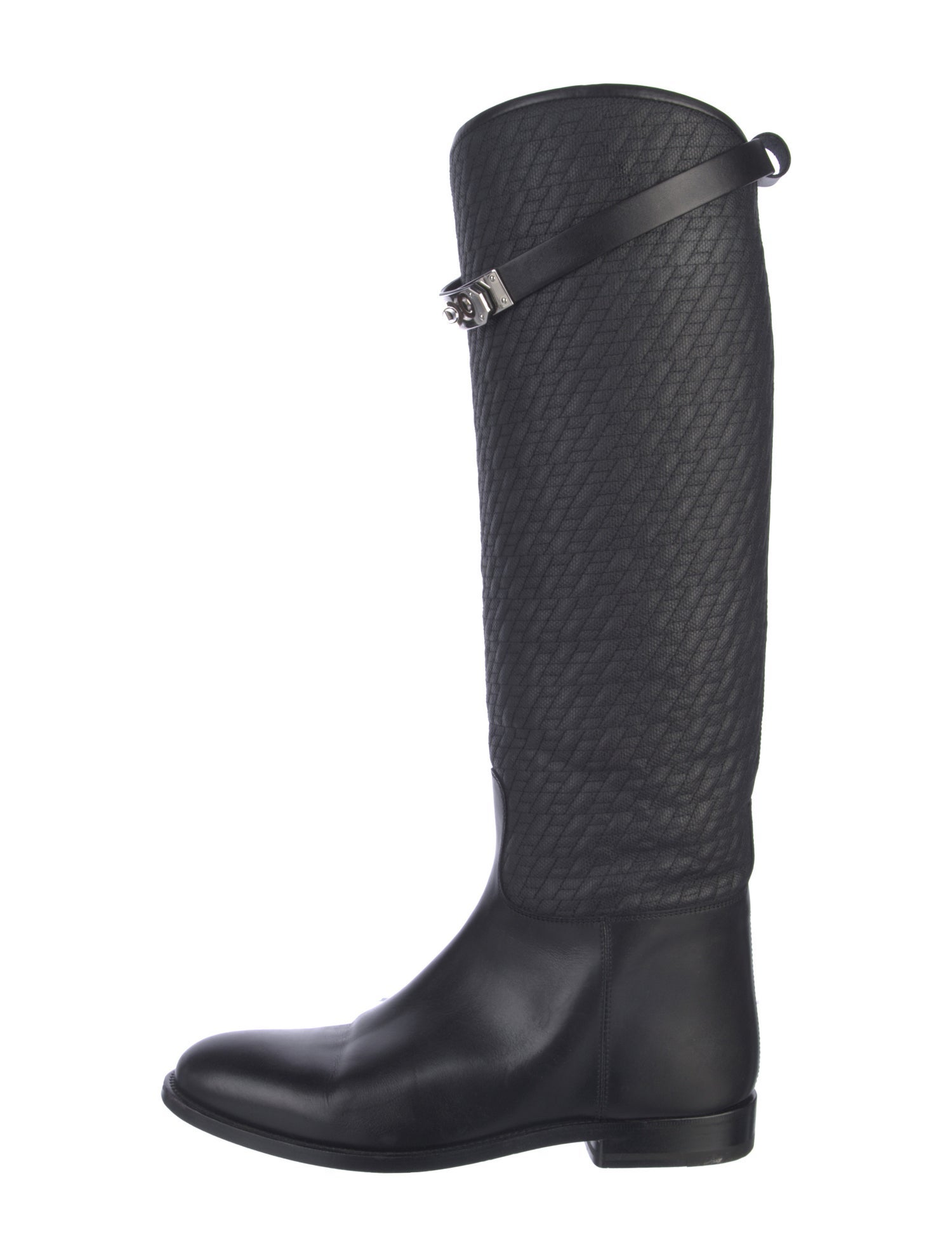 Hermès Jumping Quilted Pattern Riding Boots