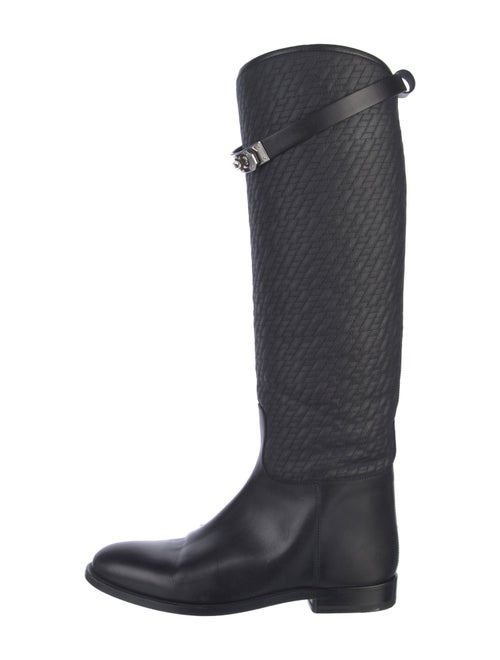 Hermès Jumping Quilted Pattern Riding Boots
