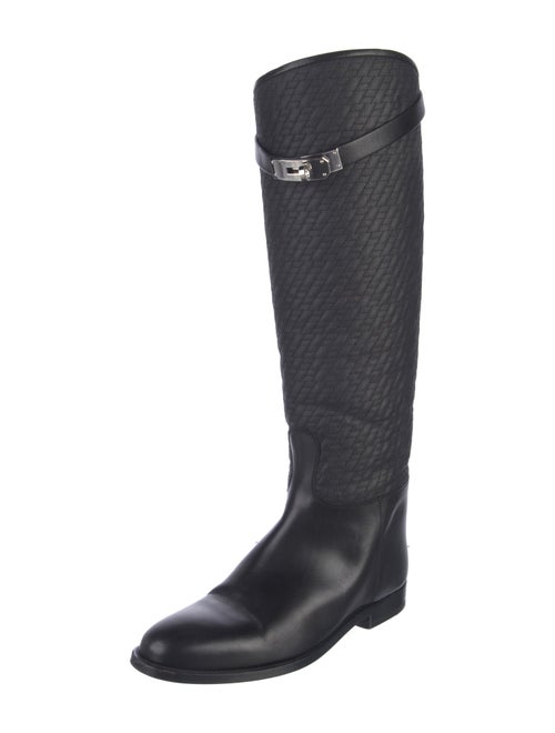 Hermès Jumping Quilted Pattern Riding Boots