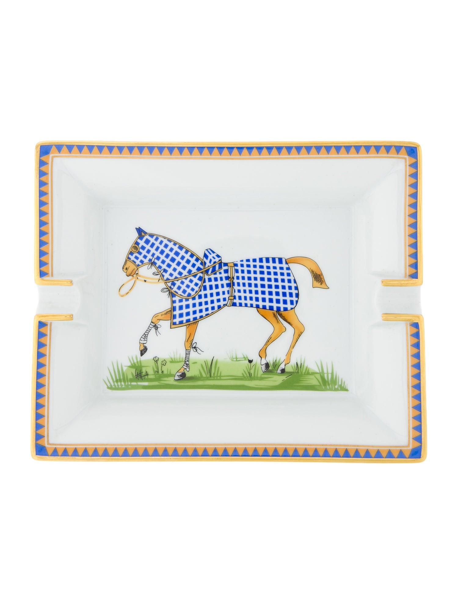 Hermès Chevaux à la Couverture Ashtray