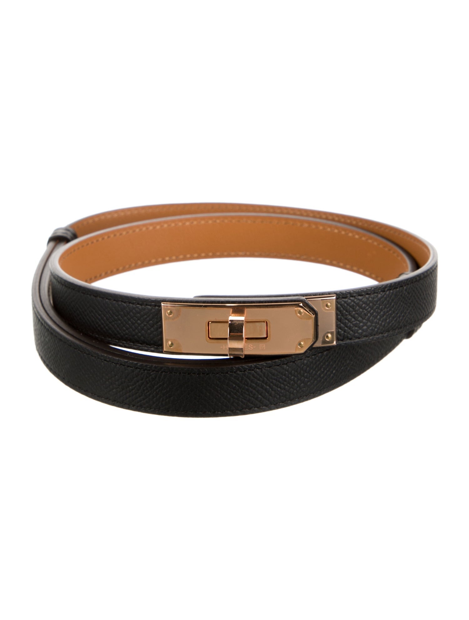 Hermès 18 mm Epsom Leather Kelly Belt