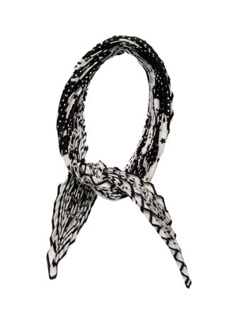 Hermès Brides de Gala Par Silk Plissé Scarf