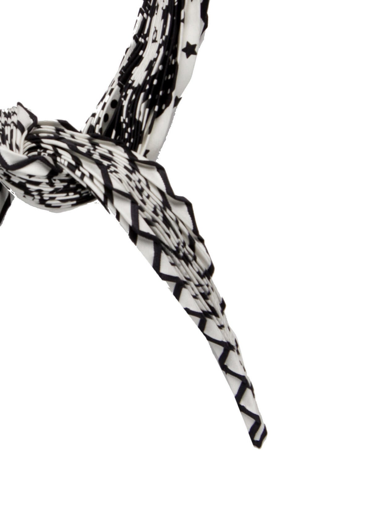 Hermès Brides de Gala Par Silk Plissé Scarf