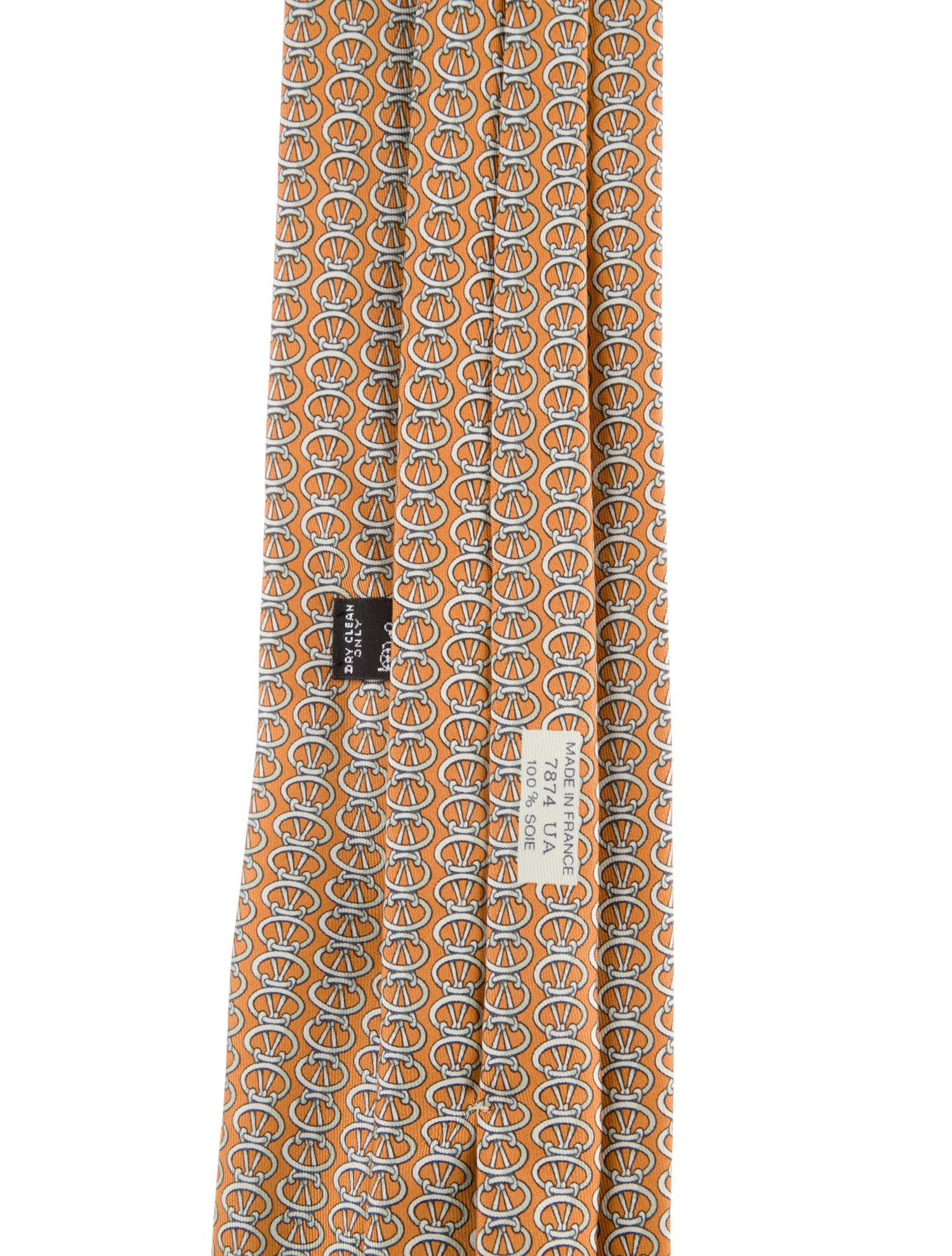 Hermès Patterned Silk Tie
