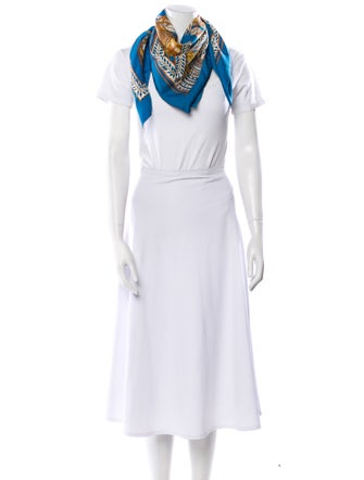 Hermès La Danse du Cheval Marwari Silk Scarf