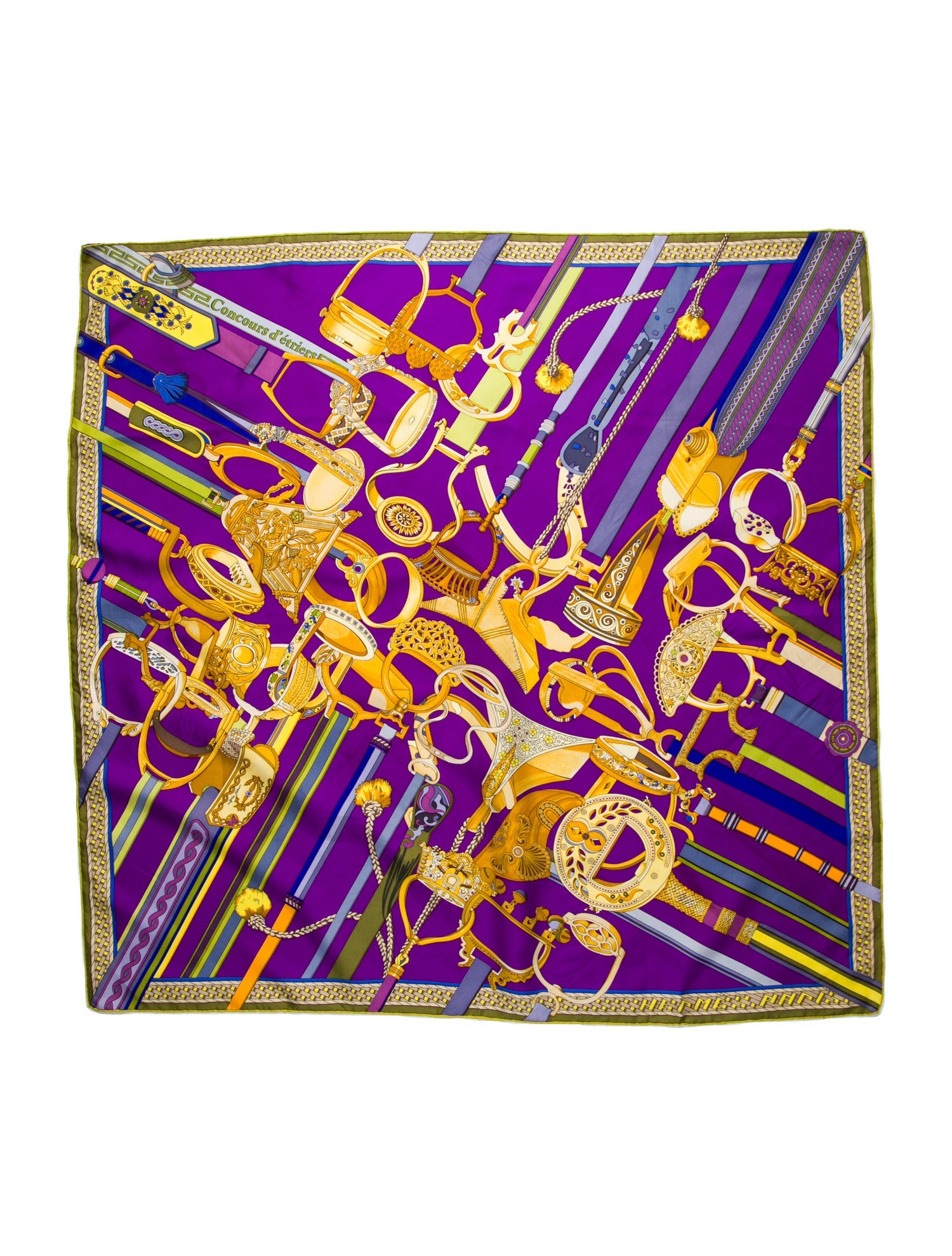 Hermès Concours D'Etriers Silk Scarf