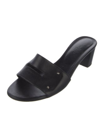 Hermès Calfskin Cutout Accent Slides