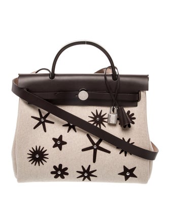 Hermès 2024 Toile H Hobnailed Herbag Zip 31