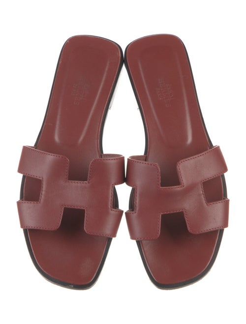 Hermès Oran Leather Slides