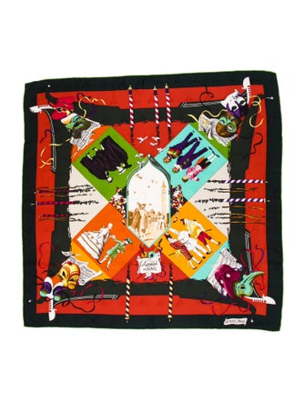 Hermès Le Carnaval de Venise Jacquard Silk Scarf