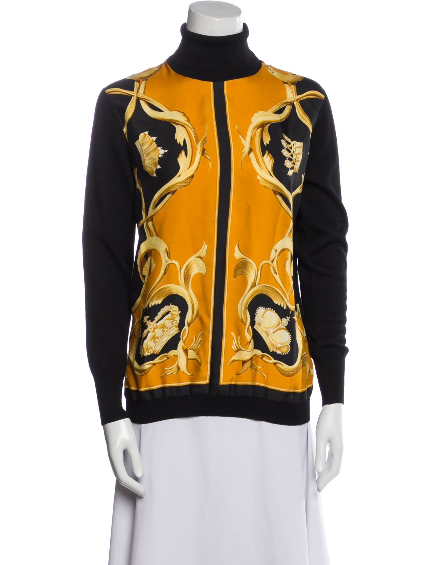 Hermès 1970's Printed Sweater