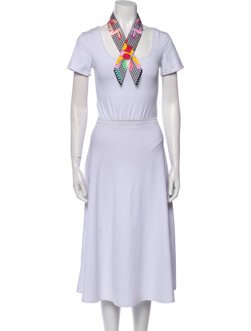 Hermès Cavalier en Formes Silk Twilly Scarf