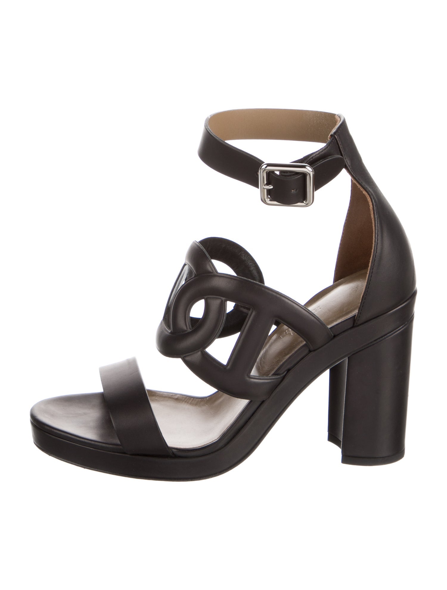 Hermès Chaîne d'Ancre Insignia Leather Sandals