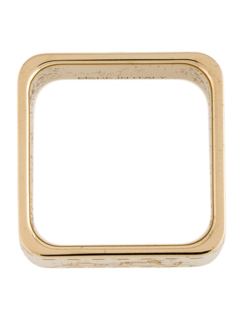 Hermès Permabrass Bolduc Scarf 90 Ring