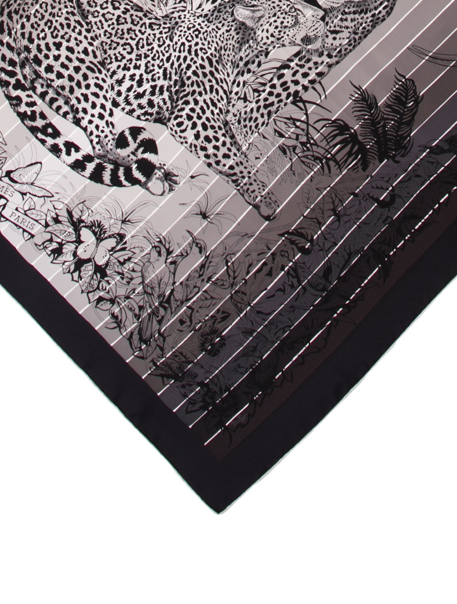 Hermès Jungle Love Rainbow Silk Scarf