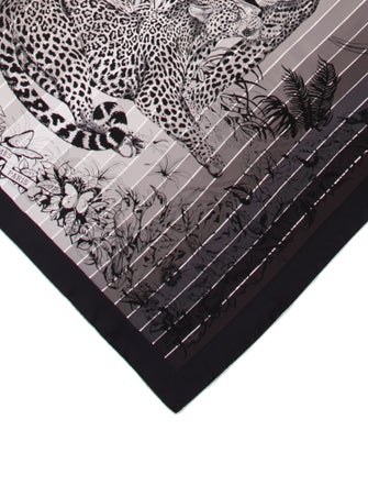 Hermès Jungle Love Rainbow Silk Scarf