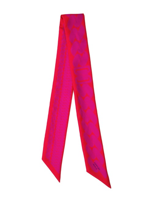Hermès Clic C'est Noue Silk Twilly Scarf