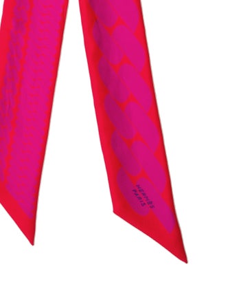 Hermès Clic C'est Noue Silk Twilly Scarf