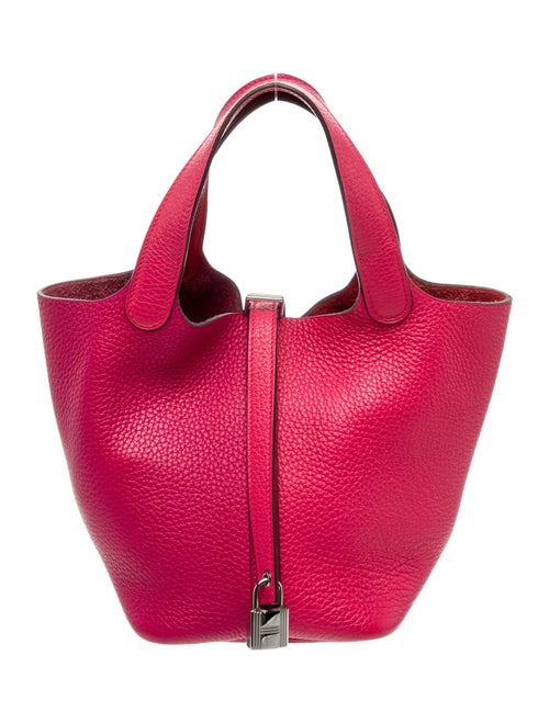 Hermès Clemence Casque Picotin Lock 18