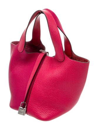 Hermès Clemence Casque Picotin Lock 18