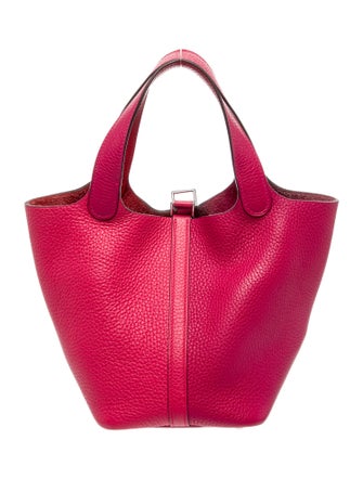 Hermès Clemence Casque Picotin Lock 18