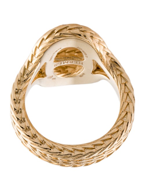 Hermès 18K Medium Chaine d'Ancre Danae Ring