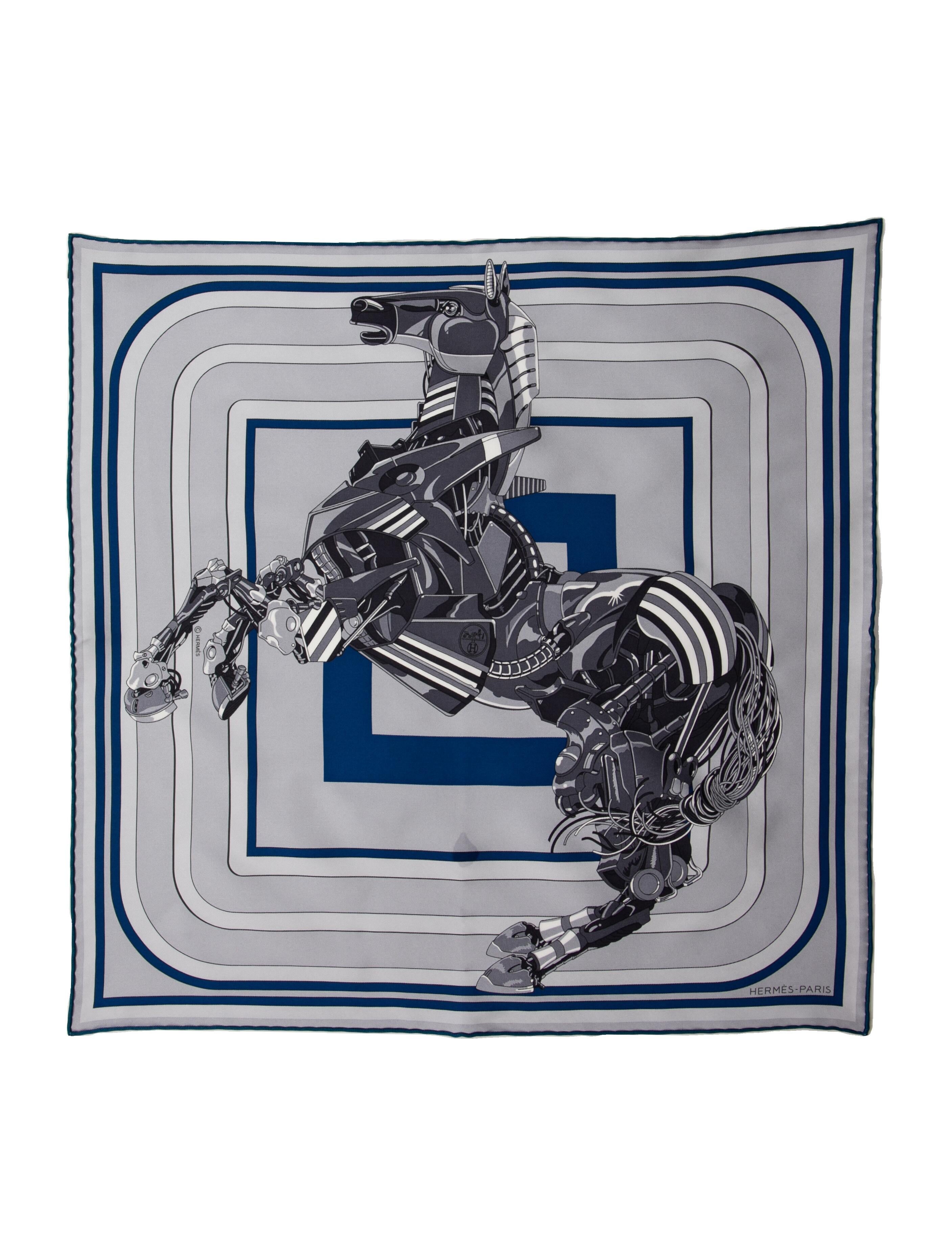 Hermès Robocabar Silk Scarf