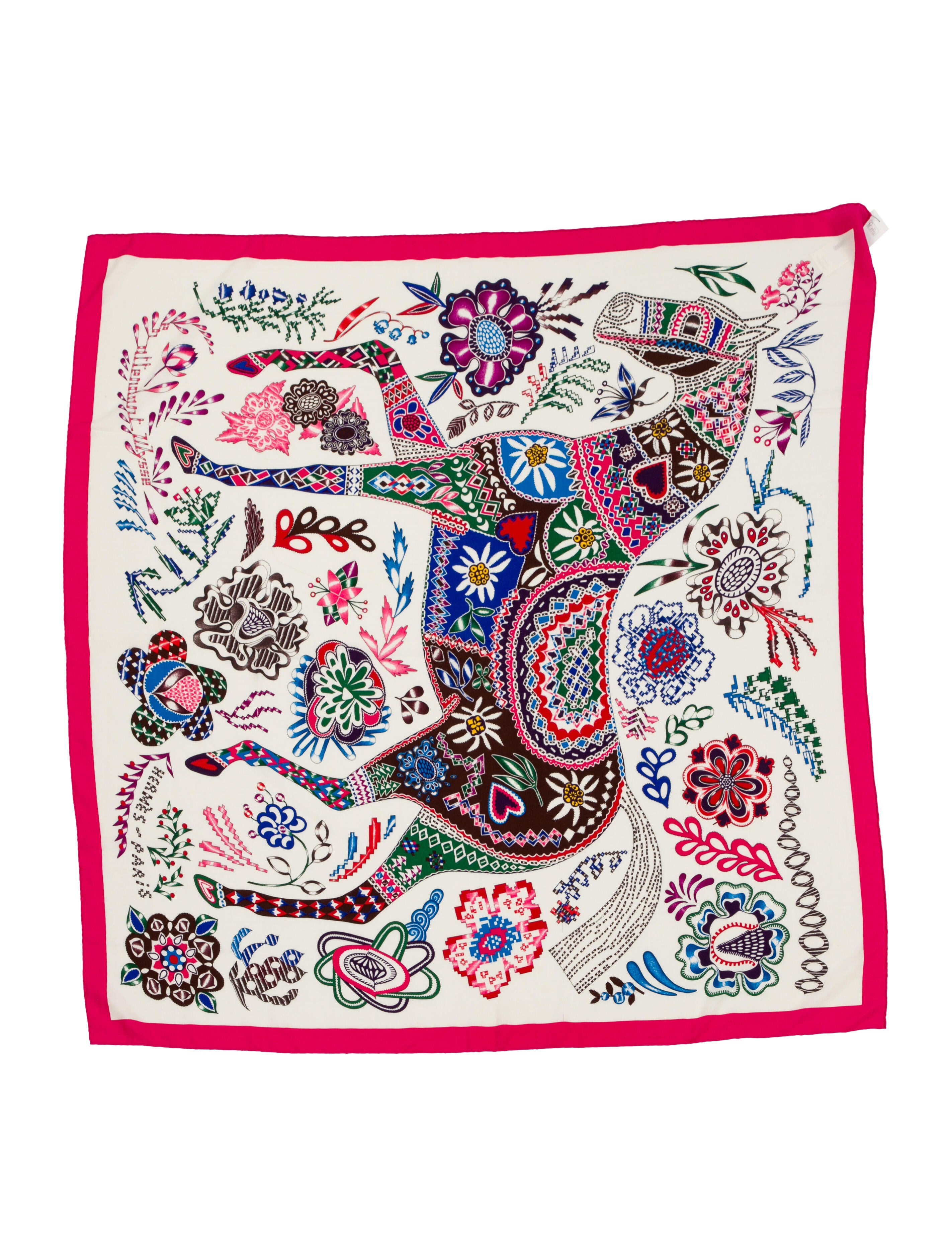 Hermès En Attendant Ulysse Cashmere Shawl