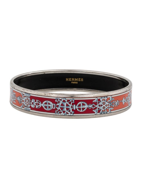 Hermès Narrow Enamel Bangle Bracelet