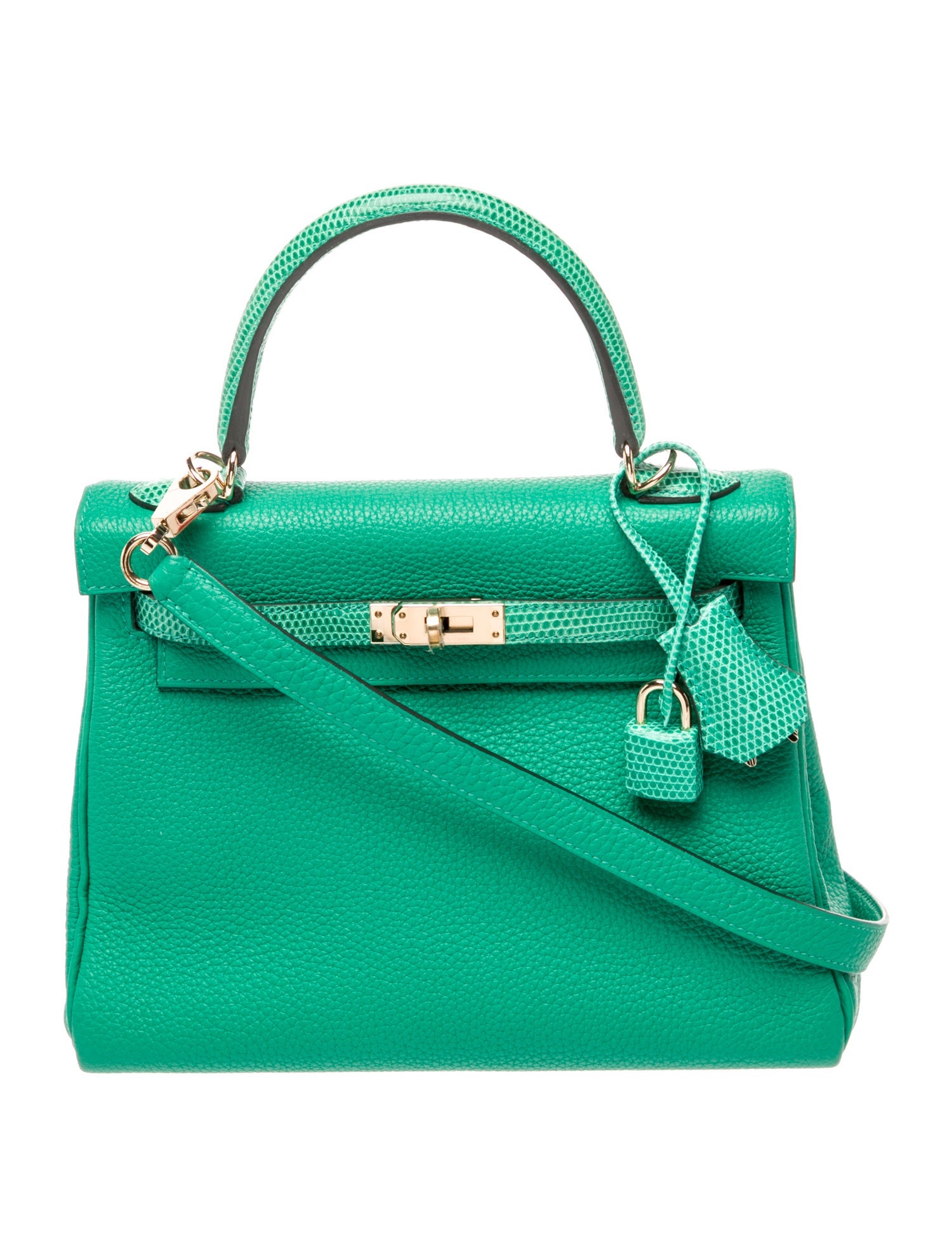 Hermès Togo & Lizard Kelly II Touch Retourne 25