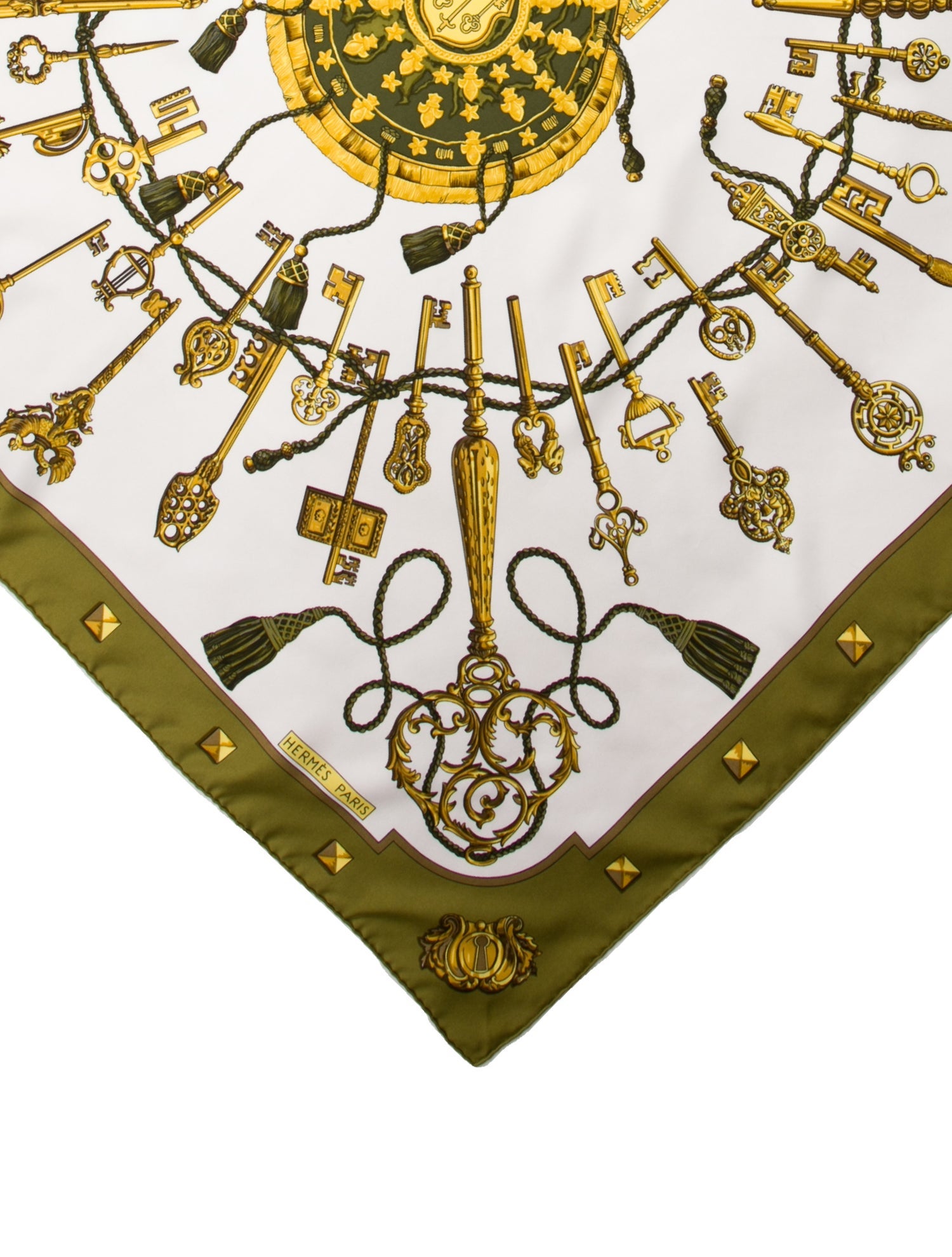Hermès Les Clés Silk Scarf