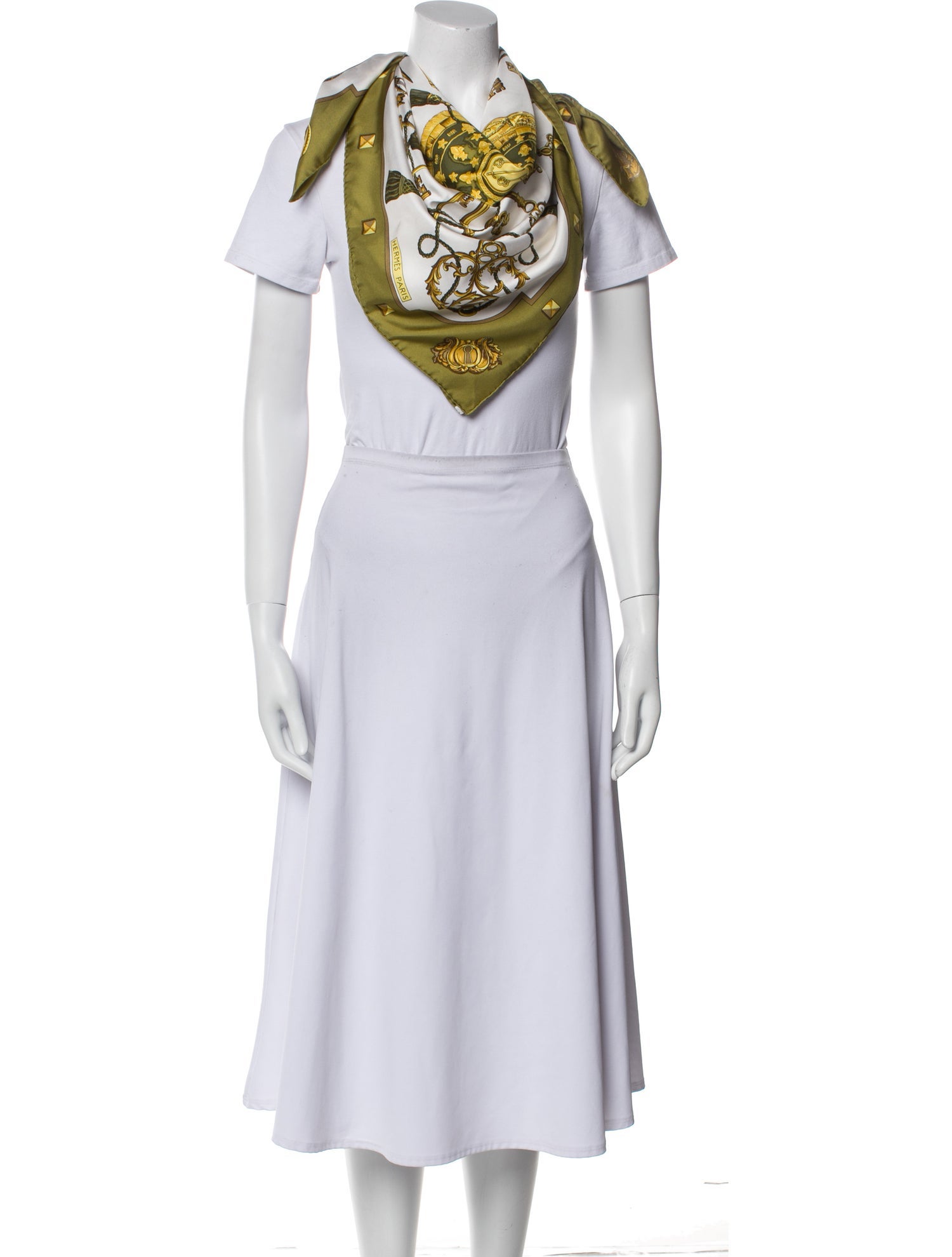 Hermès Les Clés Silk Scarf