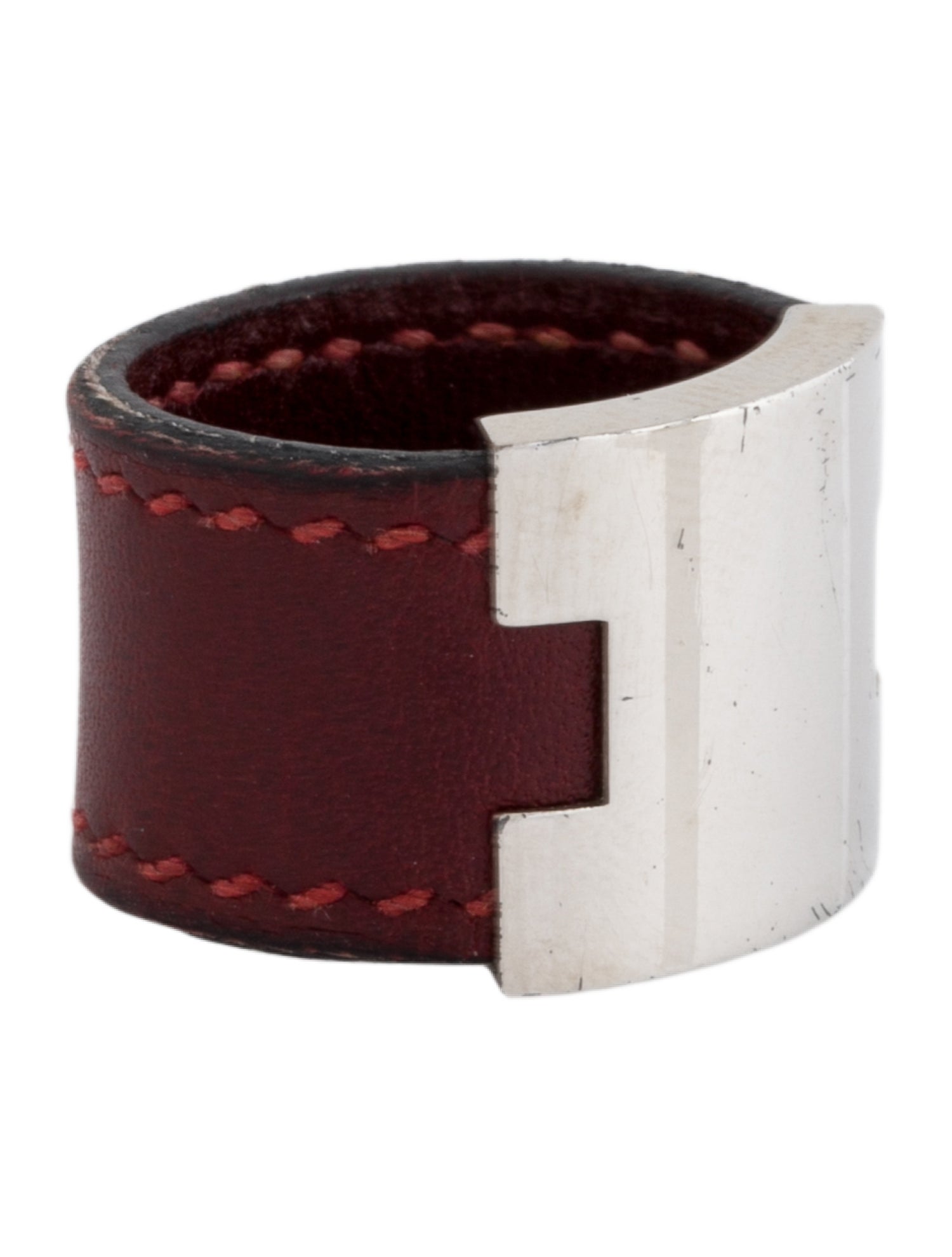 Hermès Leather Lurie Band Ring