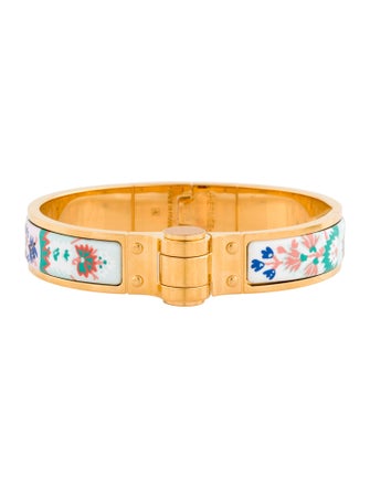 Hermès Hinged Narrow Enamel Bracelet