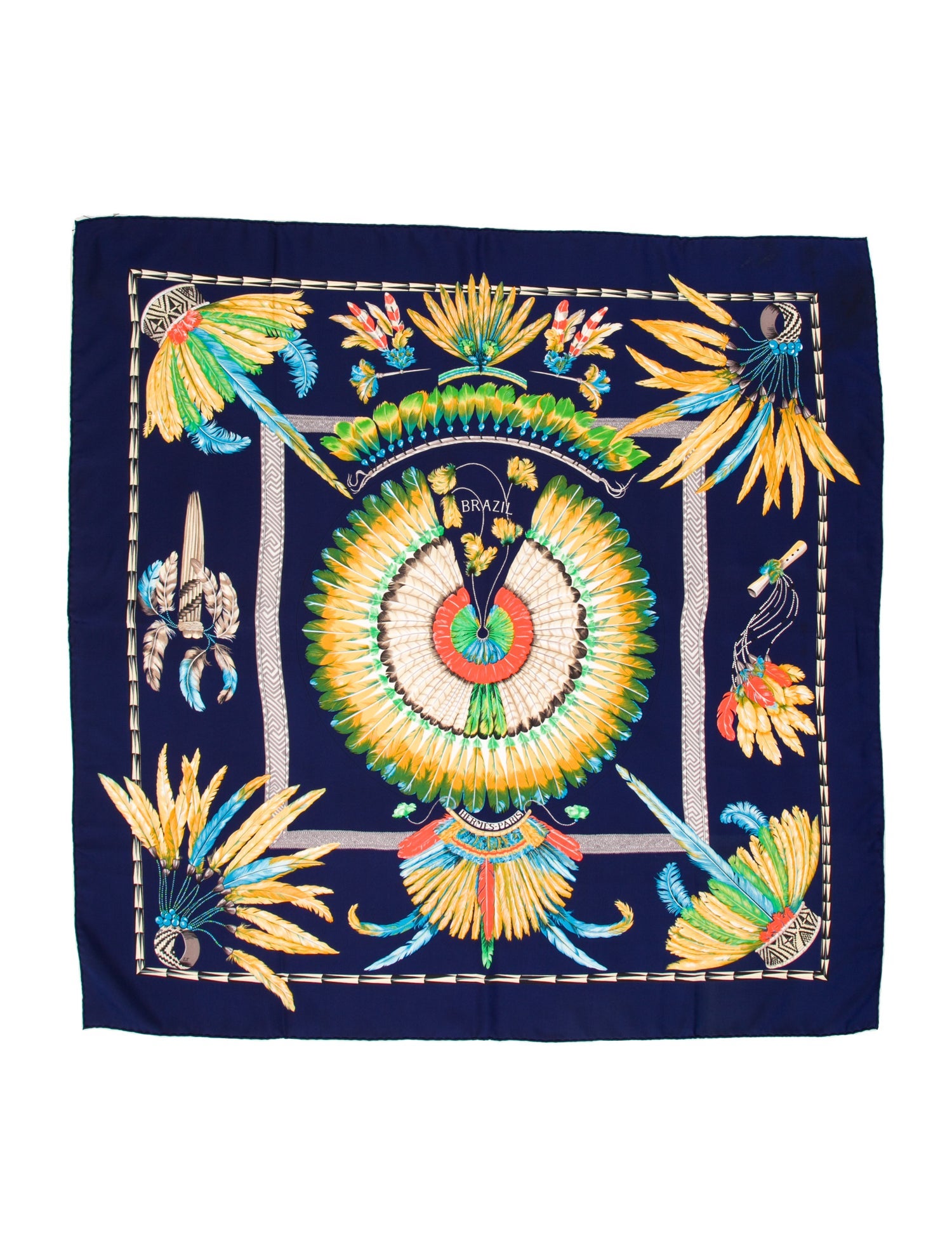 Hermès Brazil Silk Scarf