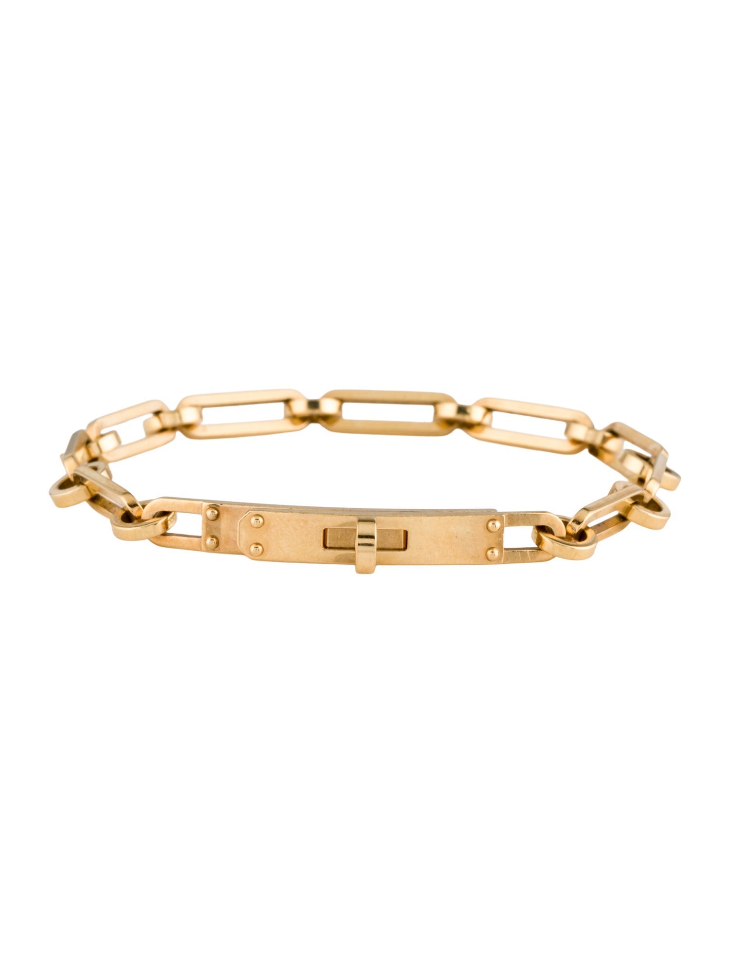 Hermès 18K Kelly Chaine Bracelet