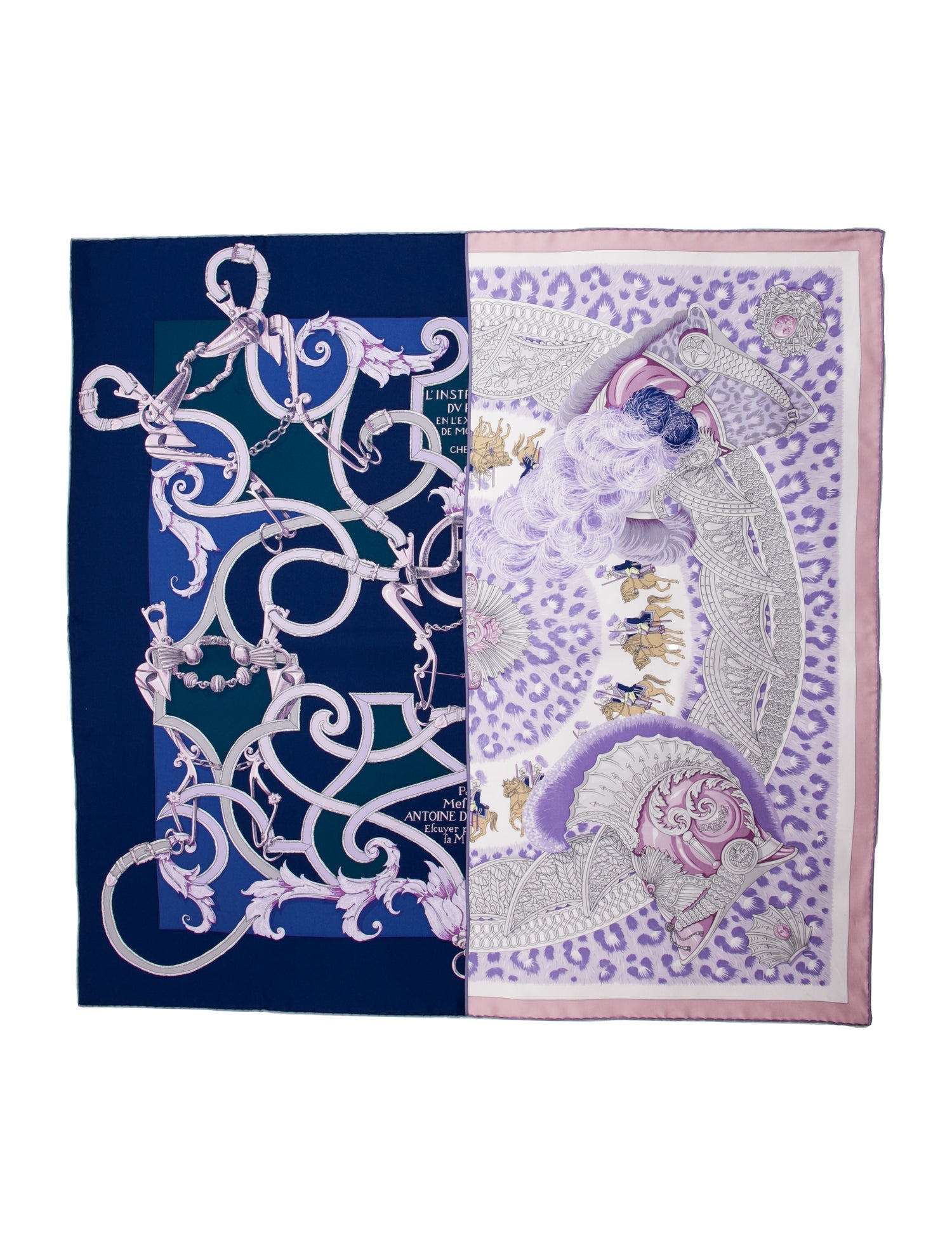 Hermès Plumets du Roy Silk Scarf