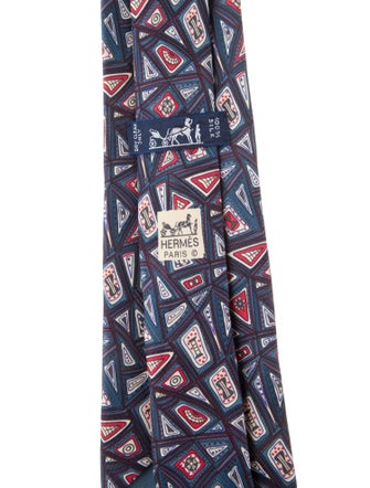Hermès Silk Pattern Tie
