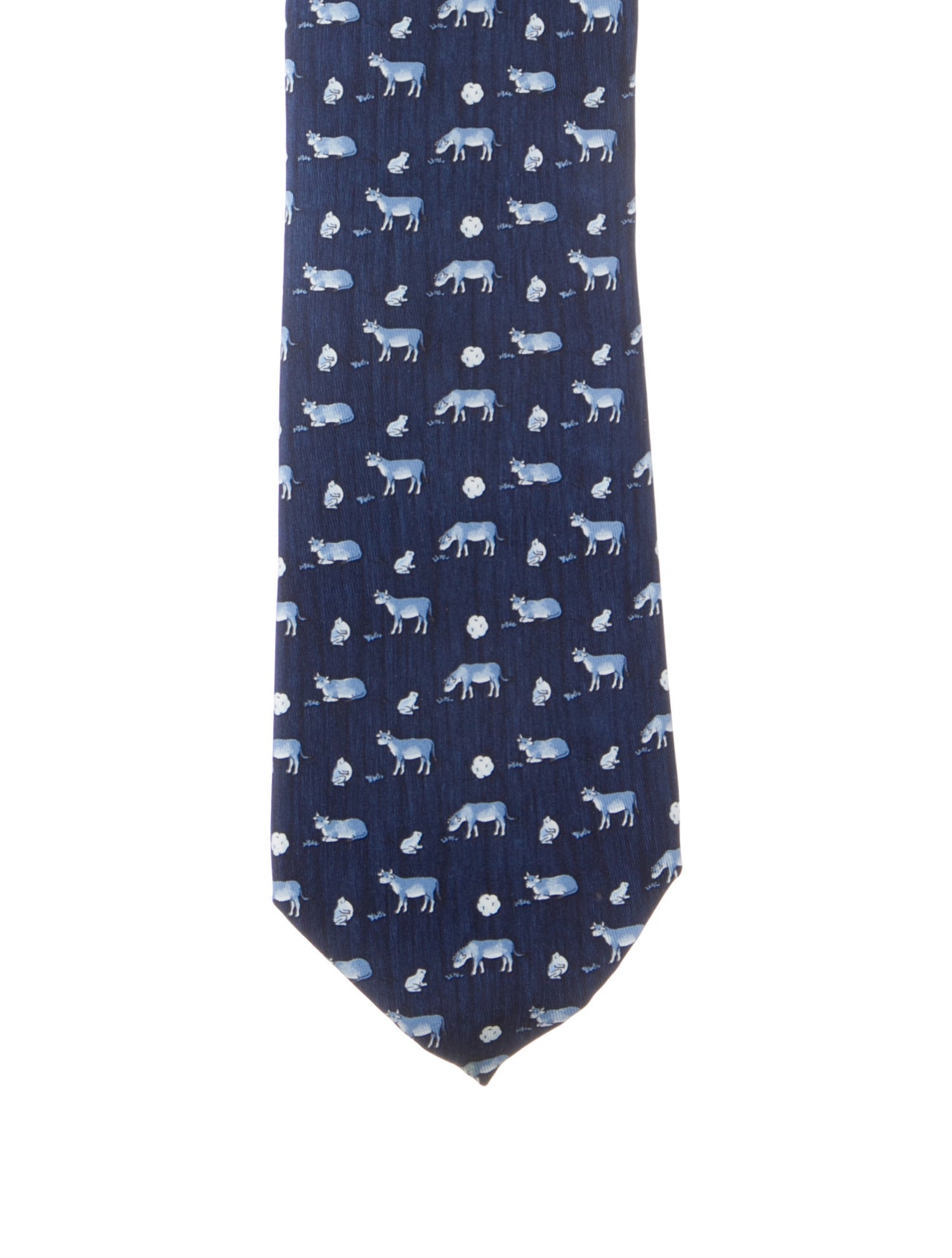 Hermès Silk Pattern Tie