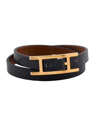 Hermès Leather Hapi Bracelet